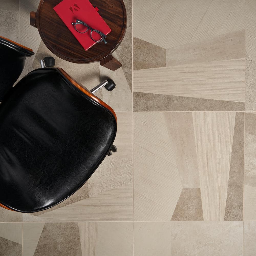 Taupe Large Format Matte Porcelain Floor and Wall Tile