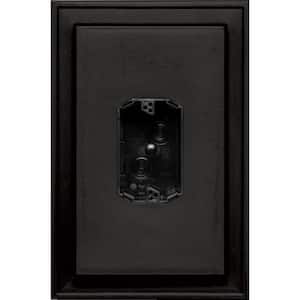 8.125 in. x 12 in. #002 Black Jumbo Electrical Mounting Block Centered