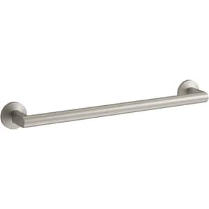 Components 18 in. Wall Mounted Towel Bar in Vibrant Brushed Nickel