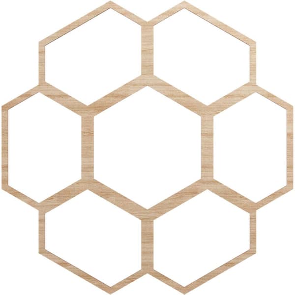 Ekena Millwork 26 in. x 9.875 in. x 0.25 in. Wood Medallion Moulding