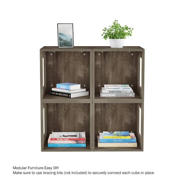 Lavish Home Stackable Minimalist Modular Open-Sided Cube