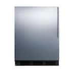 Summit Appliance 24 in. W 5.5 cu. ft. Mini Refrigerator in Black ...