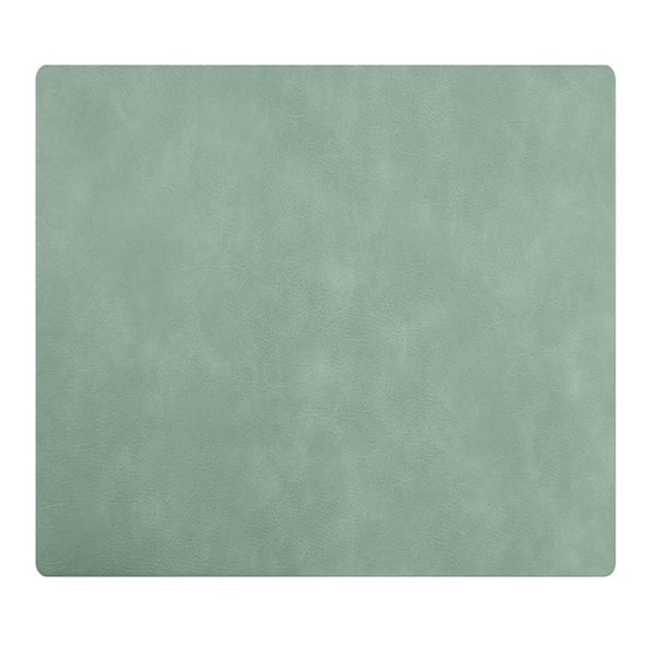 17" Green Faux Leather Vinyl Placemats 6‑Pack