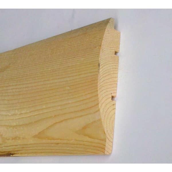 Unbranded 8 in. x 16 ft. Wood Log Lap Siding