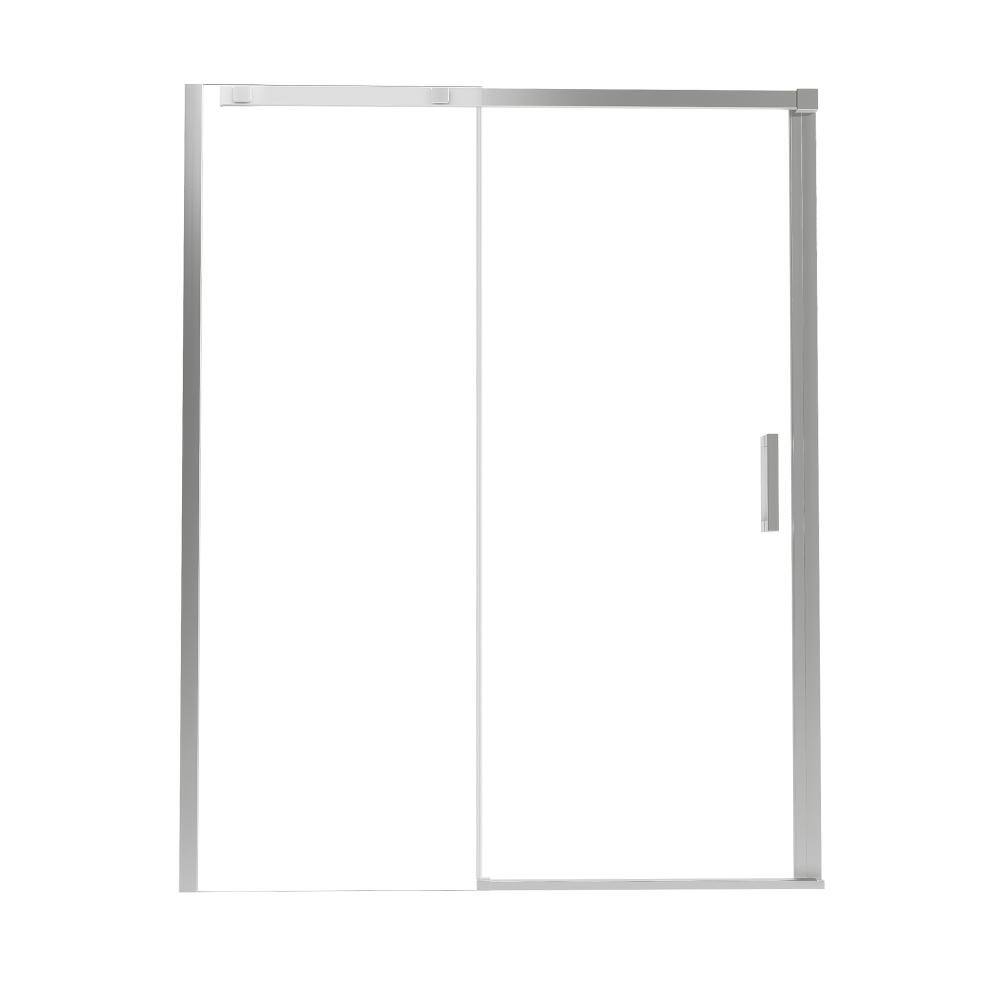 Reversible 56-60 in. W x 74 in. H Sliding Framed Shower Door in Brushed Nickel with Tempered Glass price history on PriceWatchPro