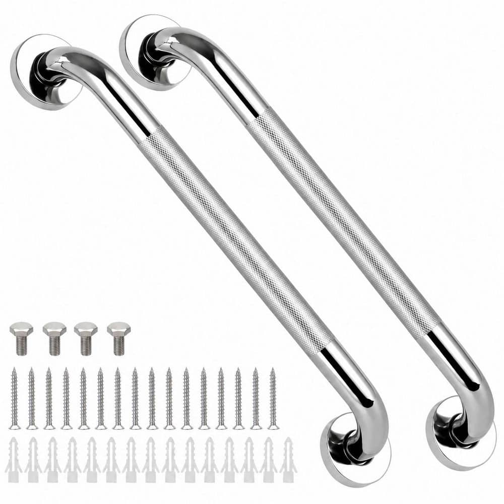 2-Pack 24 Inch Stainless Steel Shower Grab Bars, Anti-Slip Handle, Safety Hand Rail Support for Bathroom price history on PriceWatchPro
