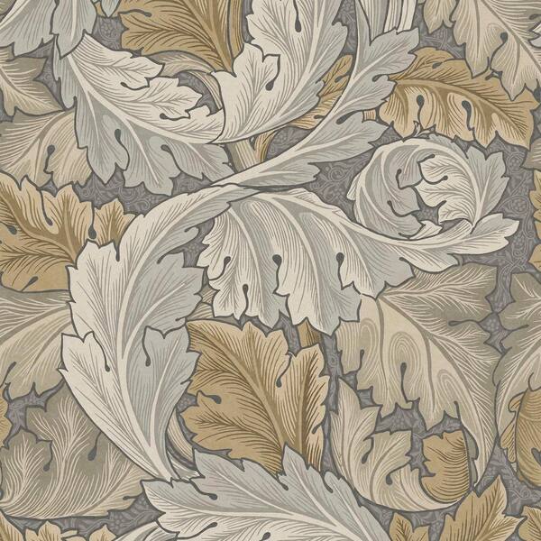 Unbranded Acanthus Neutral Beige Wallpaper Sample