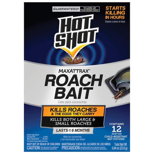 Hot Shot MaxAttrax 12-Count Roach Bait Stations HG-96987 - The