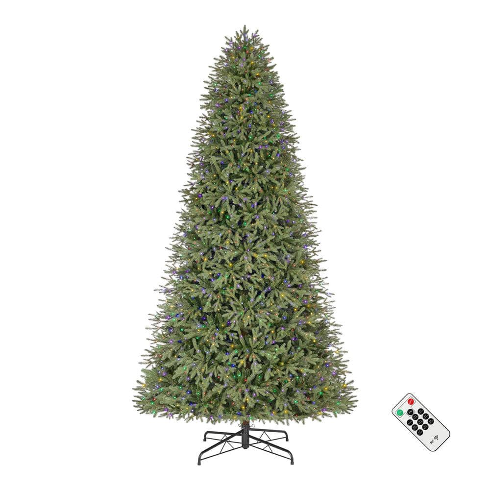 Home Accents Holiday 12 ft. PreLit LED Jackson Noble Fir Artificial
