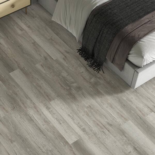 DuraDecor Polished Pro Smokey Stone 8 MIL x 6 in. W x 48 in. L Glue Down Waterproof Luxury Vinyl Flooring (3120 sq. ft./pallet)