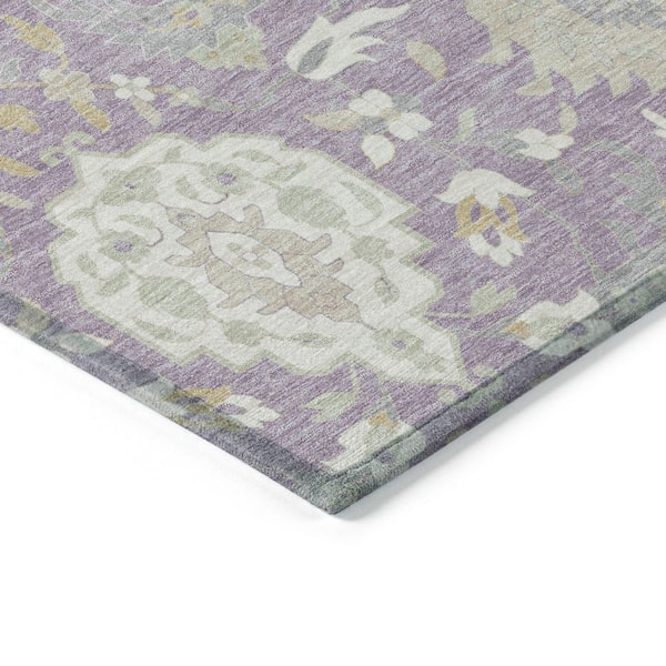 Chantille Machine Washable Indoor/Outdoor Abstract ACN1026 Lavender 1 ft. 8 in. x 2 ft. 6 in. Area Rug