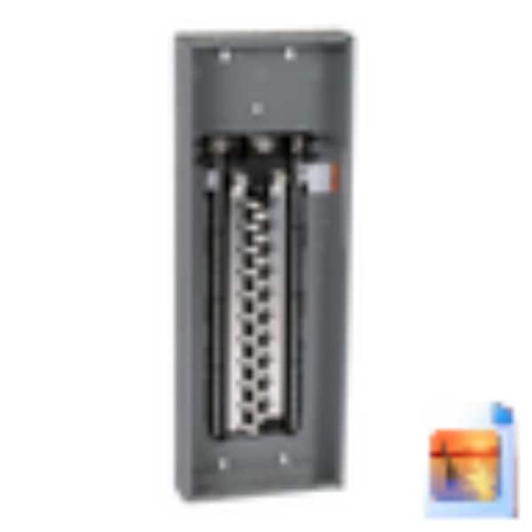 Homeline 225 Amp 42-Space 84-Circuit Indoor Convertible Main Lugs Load Center with Cover