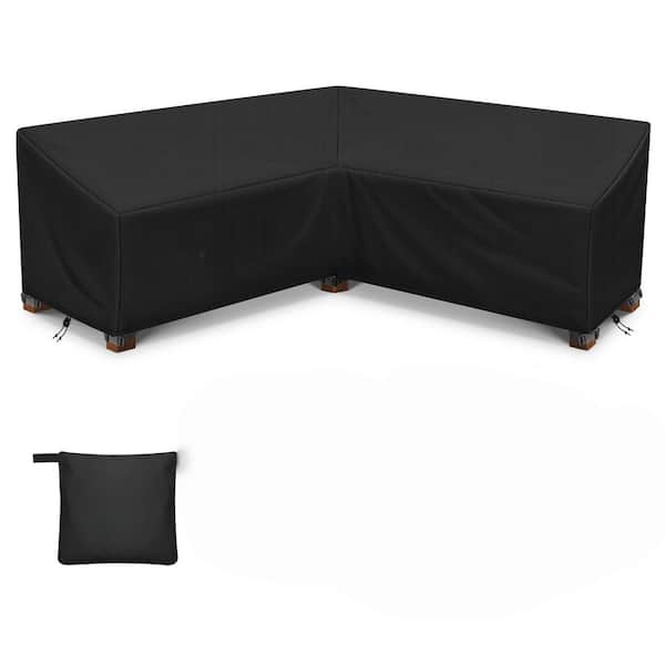 OGETFUUR 89 x 89 x 33.5 x 31 in. Carbon Black 420D Heavy-Duty