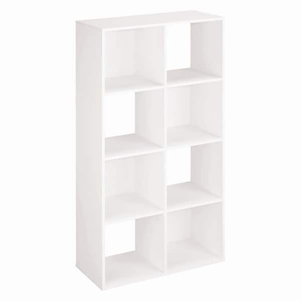 ClosetMaid Cubeicals 47.65 in. H x 24.13 in. W x 11.63 in. White Laminate 8-Cube Storage Organizer