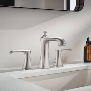 Two Handle Widespread Bathroom Faucet in Stainless 35749LF-SS