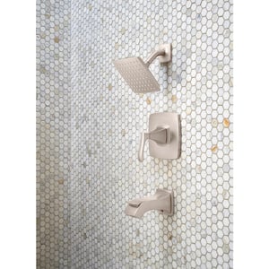 Venturi Single-Handle 1-Spray Tub and Shower Faucet in Spot Defense Brushed Nickel (Valve Included)