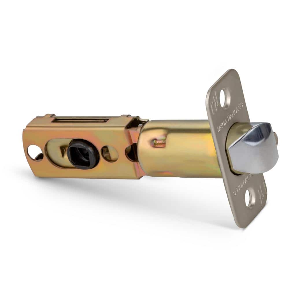 2-Way Adjustable Round Door Latch, Universal for Half Moon Spindles, Replacement Entry Latch - Satin Nickel price history on PriceWatchPro