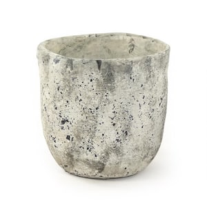 Asymmetrical Distressed Grey XLarge Decorative Vase