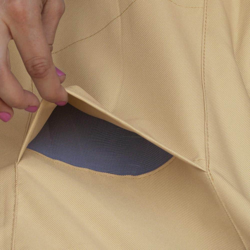 Extra Large Beige and Brown Water-Resistant Patio Furniture Cover