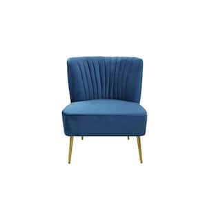 Accent Chair Armless Leisure Chair Single Sofa in Blue