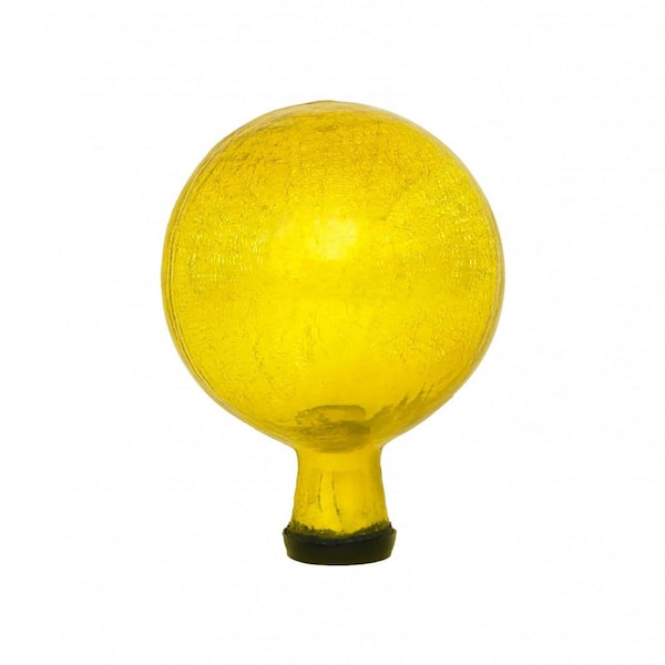 Achla Designs Decorative Reflecting Glass Gazing Globe, 6 in. Dia Lemon Yellow