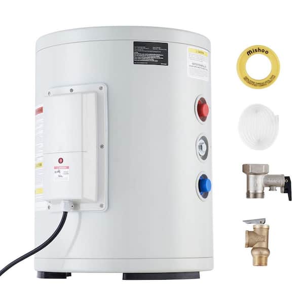 SKYSHALO 10 gal. 1600-Watt Residential Hybrid Tall Electric Water Heater with 1 Year Tank Warranty and 110 volt Connection