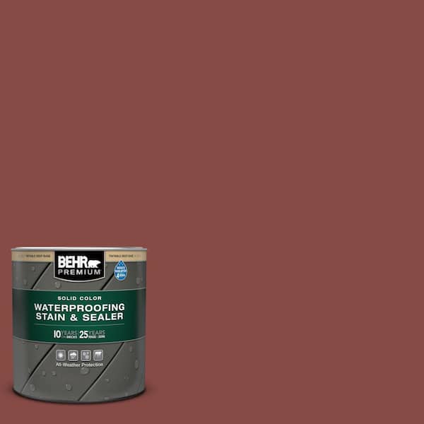1 qt. #PPU2-18 Spice Solid Color Waterproofing Exterior Wood Stain and Sealer