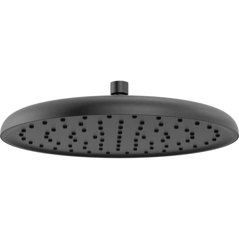 1-Spray Patterns 12 in. Wall Mount Fixed Shower Head in Matte Black price history on PriceWatchPro