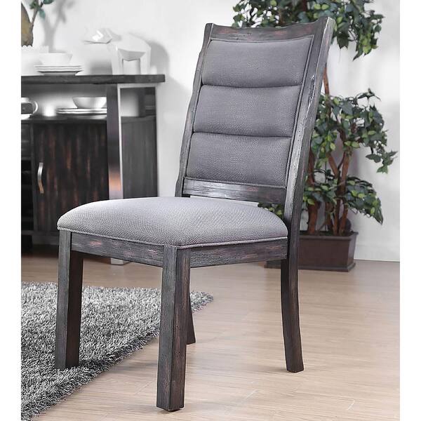 Mandy Gray Rustic Style Side Chair