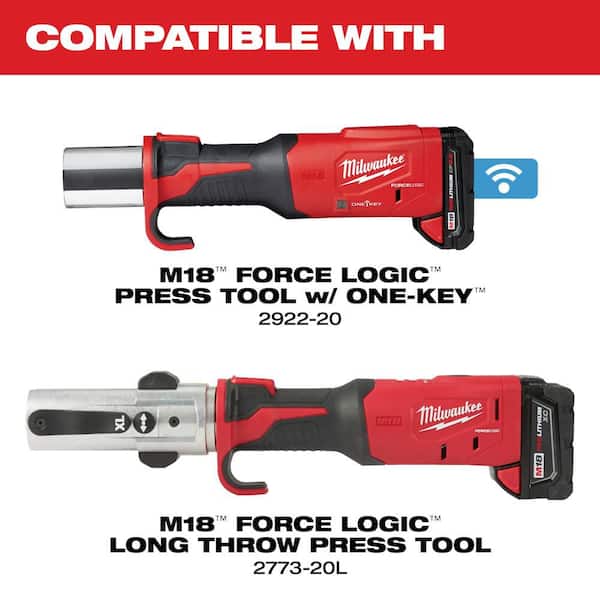M18 Press 1/4 in. to 1-1/8 in. Copper Press Tool Jaw Set for RLS ACR Press Fittings (7-Jaws Included)