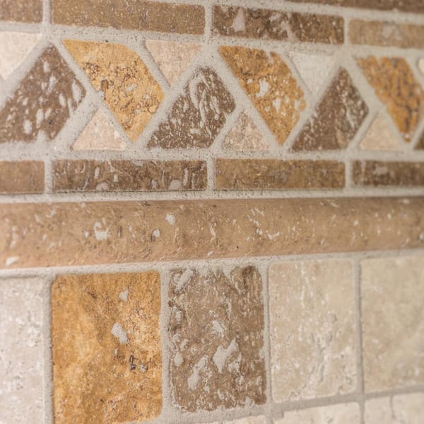 Jeffrey Court Brick Medley 12 in. x 12 in. x 9 mm Honed Travertine Mosaic Floor and Wall Tile Jeffrey Court Brick Medley 12 in. x 12 in. x 9 mm Honed Travertine Mosaic Floor and Wall Tile
