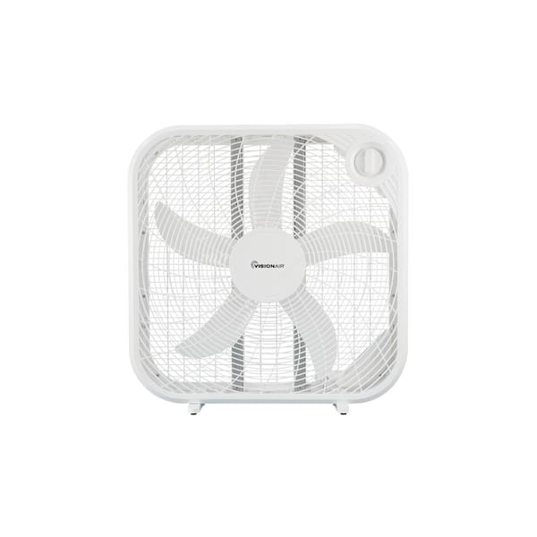 20 in. Weather-resistant Box Fan, White