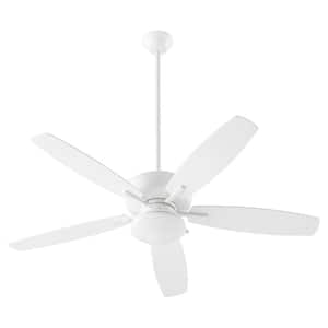 Breeze 52 in. 5-Blades 1-Light 18-Watt Medium Base-Patio Plus in Studio White Ceiling Fan