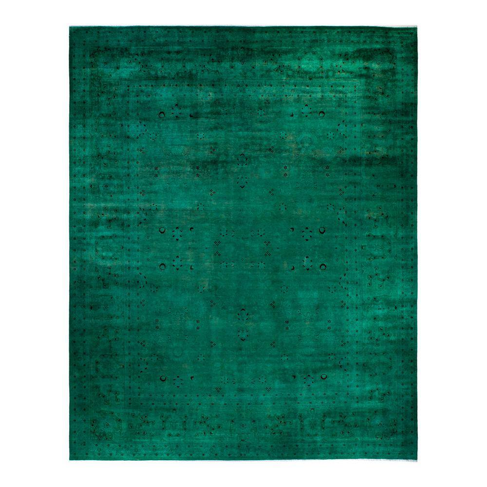 Fine Vibrance One-of-a-Kind Handmade Green 15 ft. 6 in. x 12 ft. 3 in. Indoor Area Rug price history on PriceWatchPro