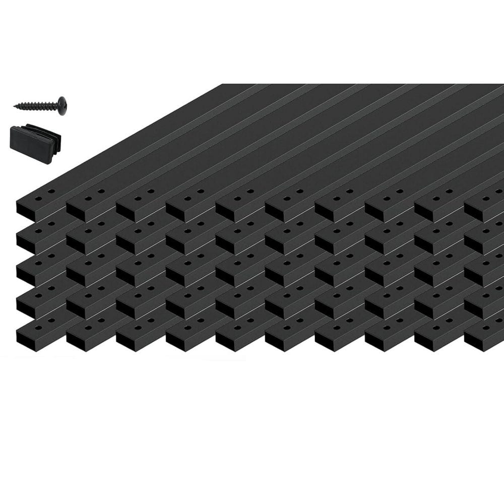 32 in. x 1 in. W Black Aluminum Deck Stair Balusters with Screws for Wood and Composite Fencing, 50-Pack price history on PriceWatchPro
