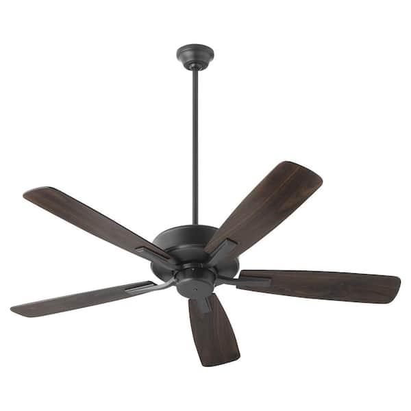 quorum Ovation 52 in. 5 Blade Matte Black Ceiling Fan