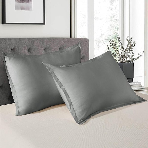 Light gray pillow shams best sale