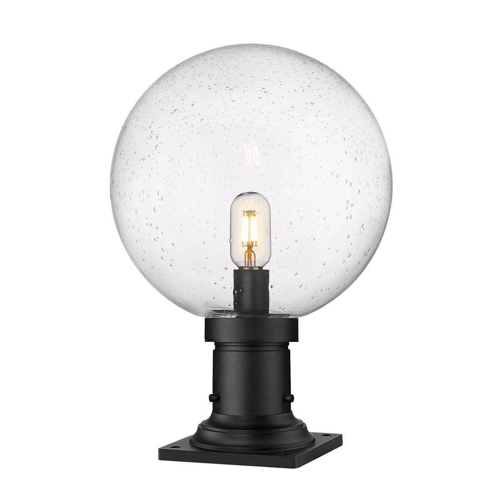 Laurent 17 .75 In. 1-Light Black Aluminum Hardwired Outdoor Weather Resista