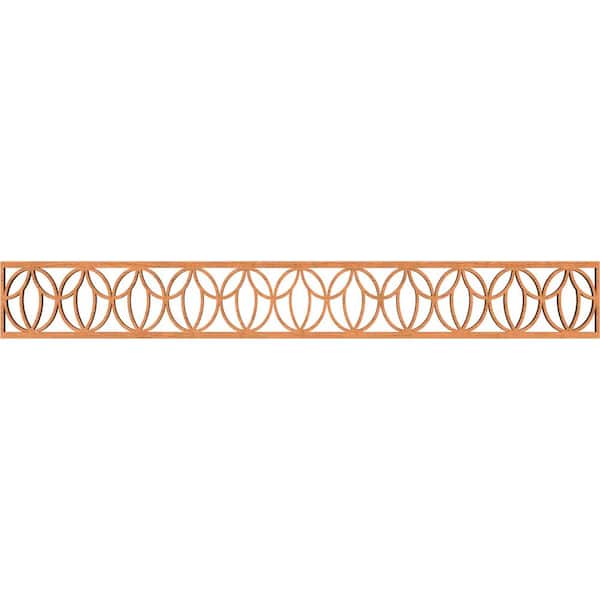 Ekena Millwork Shoshoni Fretwork 0.375 in. D x 46.5 in. W x 6 in. L Cherry Wood Panel Moulding