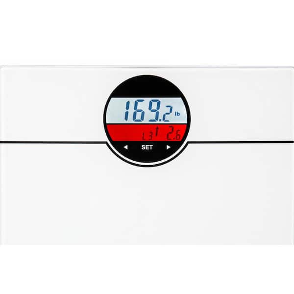 Weight Watchers 380 lbs. Digital Clear Bathroom Scale with Body