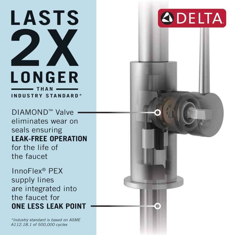 Matte Black Zinc Single Handle Pull Down Kitchen Faucet