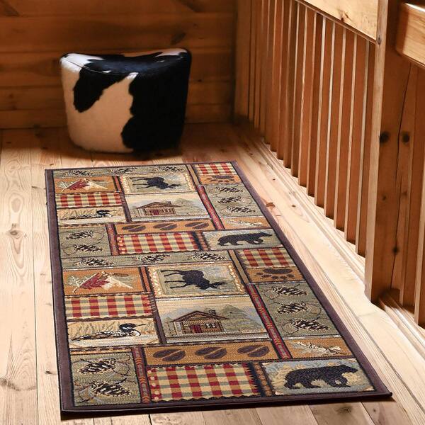 Nature Lodge Multi-Color 3 ft. x 10 ft. Indoor Runner Rug