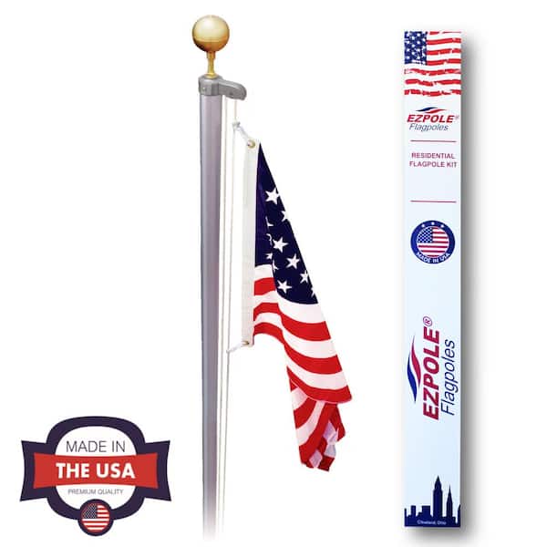 EZPole Classic 21 ft. Sectional Flagpole Kit with Rope EZC21 - The Home  Depot