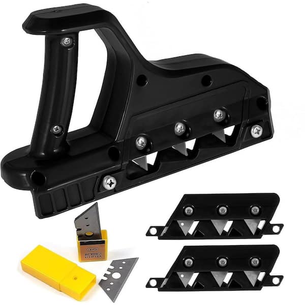 Plasterboard Edger Fast Cutter Precise 45 60 Gypsum Board Chamferer with 10 Blades Black Planers Woodworking Hand Tool