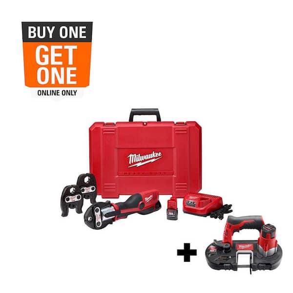 M12 12-Volt Lithium-Ion Force Logic Cordless Press Tool Kit with M12 Bandsaw