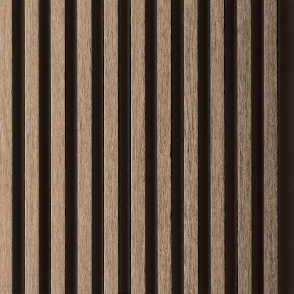 FROM PLAIN TO BEAUTIFUL IN HOURS Medium Slats 1/2 in. x 0.79 ft. x 9.3 ft. Ash Glue-Up Decorative Foam Wood Slat Walls (30-Pack) 220.5 sq. ft.