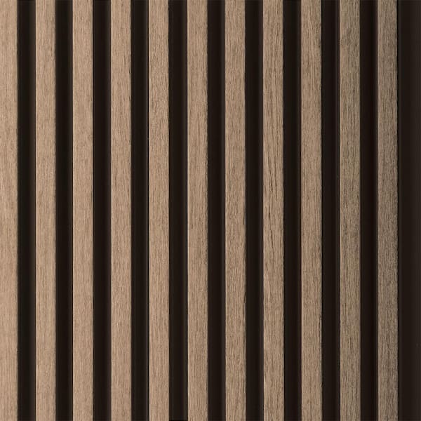 FROM PLAIN TO BEAUTIFUL IN HOURS Medium Slats 1/2 in. x 0.79 ft. x 9.3 ft. Ash Glue-up Foam Wood Slat Walls (Pack of 10)/73.5 sq. ft.