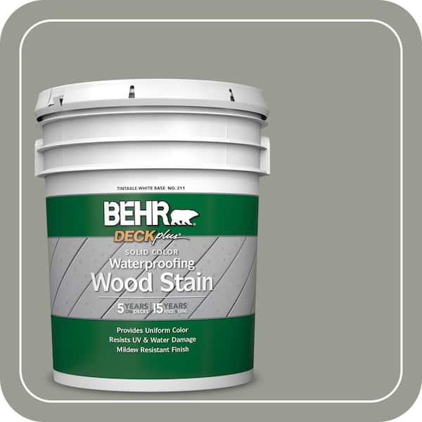 5 gal. #SC-143 Harbor Gray Solid Color Waterproofing Exterior Wood Stain