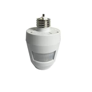 360-Degree Motion Activated Light Socket Control, White
