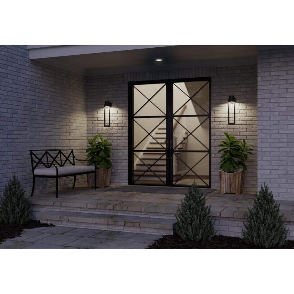 Black Bronze Dimmable Outdoor LED Wall Sconce